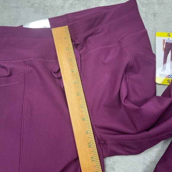 32 Degrees Cool Womens Small Purple Ribbed Wide-Leg Stretch Pants   d0210 - Picture 6 of 9